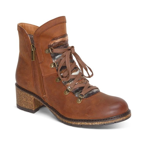 Aetrex Women's Joleen Arch Support Boots - Brown | USA 5Q45QII